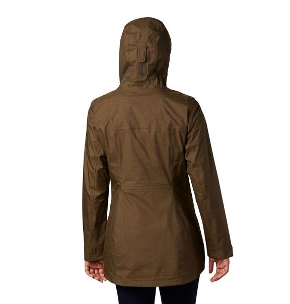 Columbia Splash A Lot Rain Jacket Olive Green For Women's NZ35279 New Zealand